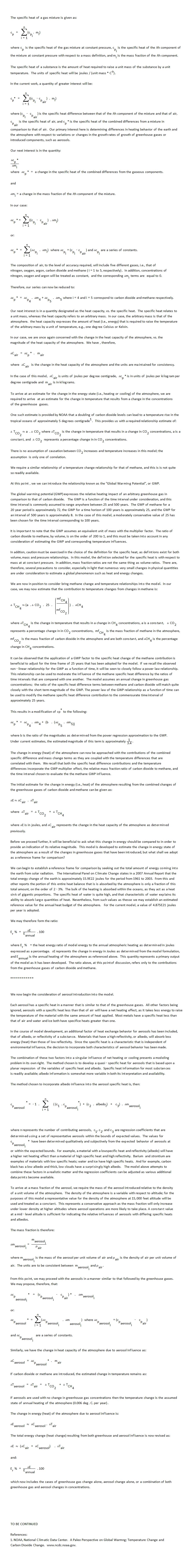 Climate Model Math